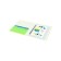 Folder with A4, 700 μm, 27 mm, calligrata duble neon, inner pocket, up to 180 sheets, light green neon