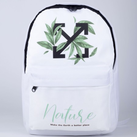 Backpack School Youth Nature, 29x13x44, Lightning Department, N/Pocket, White-5