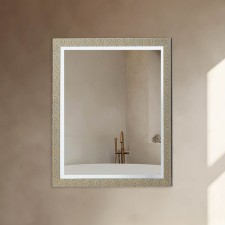 Highlight mirror, in the baguette, dark gold, wall, 60x70 cm