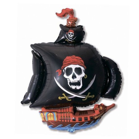 Foil ball 41 "" Pirate ship ", black color