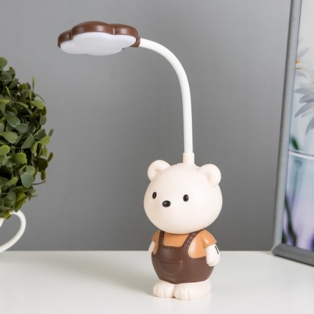 Nightlight "Bear" LED 2W beige-chocolate 7.5x7x12 cm