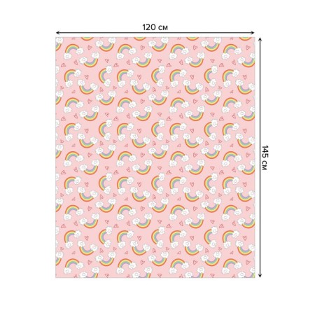 Tables on the table "Vanilla Rainbow", rectangular, oxford, size 120x145 cm-1