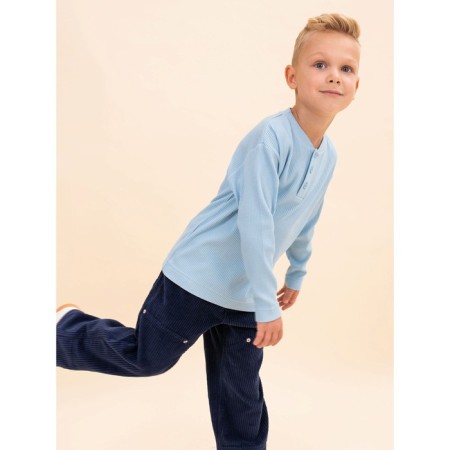 Jumper for boys, height 122 cm, blue color-5