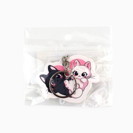 Cat key a keychain, 8.9 x 3.9 cm-3