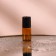 Window bottle for perfume, with a glass roller, 3 ml, brown color/black