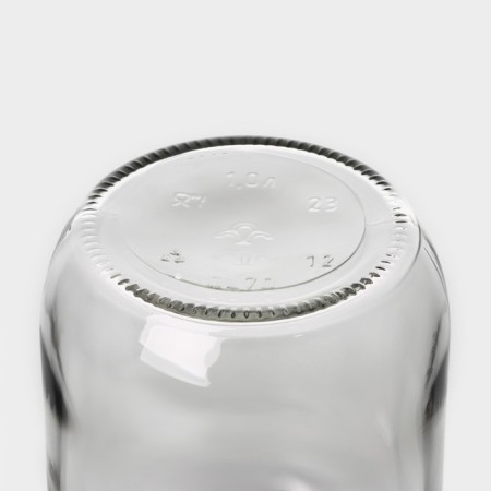 A set of glass cans with a lid of a share, SKO-82 mm, 1 l, 12 pieces-6