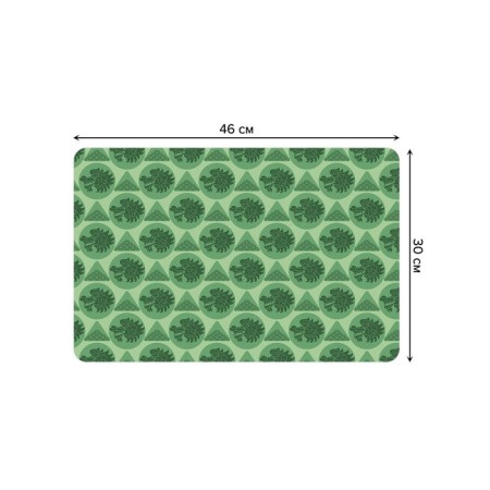 A set of napkins for setting the Green Dragon table, rectangular, rounded edges, size 30x46 cm, 4 pcs-2