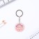 Acrylic key -keychain "Young beautiful", 7 x 12.5 cm