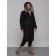 Coat insulated bilateral female, size 44, black color