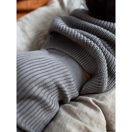 Pants knitted children's amababy pure love comfy, height 98, color gray color-4