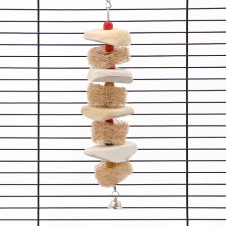 A toy with a karakatitsa carapace, lufu and bell, 25 x 5 cm-4