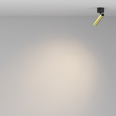 Technical C141CL-L125-6W3K-BBS, LED, 6 W, 30x30x166 mm, 290 lm, 3000K, black, brass-3