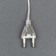 LED top for the Christmas tree "Red" 22 cm, 30 LED, wire 2 meters, 220 V, glow red glow