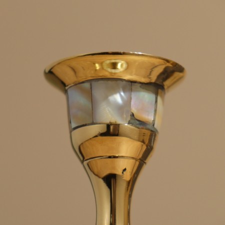 Flaw candlestick 16.5 cm, brass-6