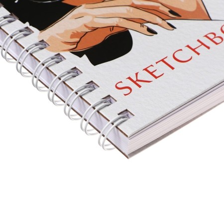 A5 sketchbook, 80 sheets on the crest along the long side "on the style", solid cover, block 100 g/m²-2