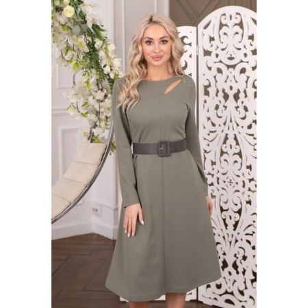 Women's dress, size 44, khaki color-13