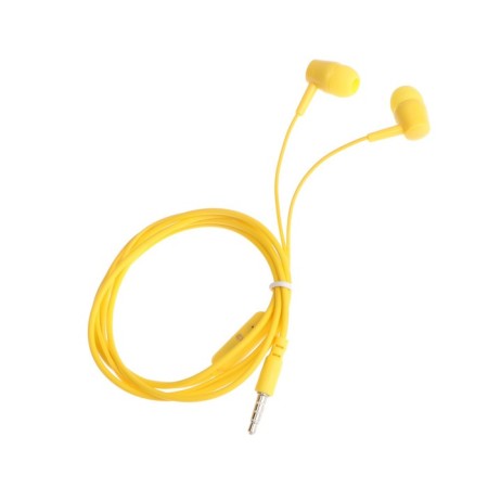 Headphones Exployd Ex-HP-1371, vacuum, microphone, 102 dB, 32 Ohms, 3.5 mm, 1.2 m, yellow-1