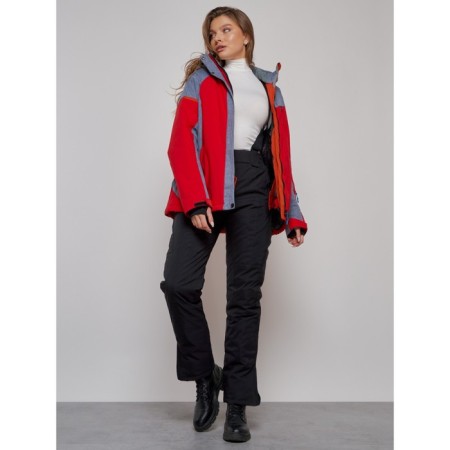 Ski jacket female winter, size 58, red color-20