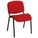 Stool "iso" the frame is black, the upholstery is red