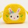Children's bag "Bunny with a bow", 20 cm, yellow color