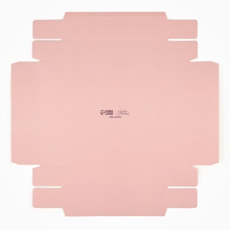 Box Gift folding carrion for colors, packaging, “peach”, 20 x 20 x 4 cm-5