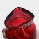Glass bottle "Skull", 0.77 l, red color