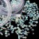Rhinestones for decor, round, multi -size, transparent/holographic color