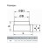 Zein connector, 60x204 mm, d = 125 mm, corner, ventilation