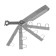 A set of probes pennant No. 1, for spark plugs, 11 probes, 0.55-1.1 mm
