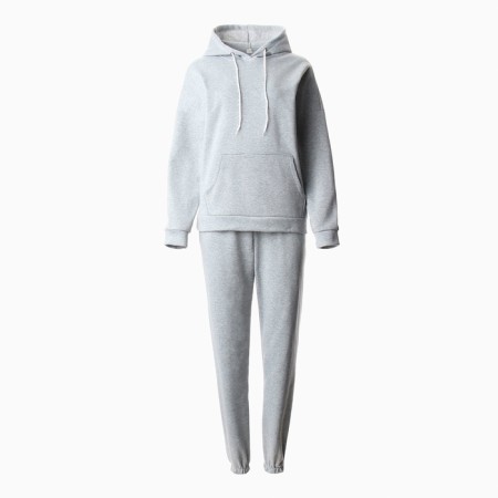 Women's costume with the basis (sweatshirt, trousers), gray color, size 60