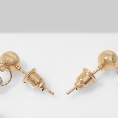 Earrings "Dog" toy, silver color-2