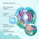 Circle of children's neck, for bathing, "mermaid", from 1 month, two -chamber, with rattles