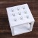 Wooden Kashpo 15.5 × 15.5 × 16.5 cm with 9 flasks "square", white give beautifully