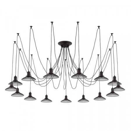 Suspended Citilux “Edison” CL451152, 15x75W, E27, Black Color Black-13