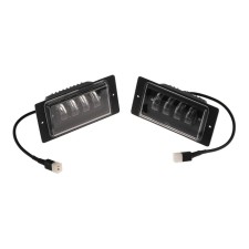 Fog Farah VAZ, 17.3 × 6 cm, 12 V, 19 W, 1368 lm, wire 26 cm, white, set 2 pcs