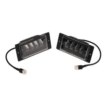 Fog Farah VAZ, 17.3 × 6 cm, 12 V, 19 W, 1368 lm, wire 26 cm, white, set 2 pcs