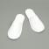 Disposable slippers, fleece, white, closed cape, size 42