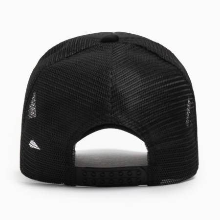 Baseball cap with minaku grid, black color, size 56-58-4
