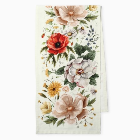 Red Flowers 40x146 cm, 100% HL, sarzha 190 g/m2-1