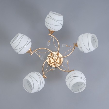 Rafael chandelier 5x60W E27 gold 61x61x22.5cm-3