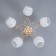 Rafael chandelier 5x60W E27 gold 61x61x22.5cm