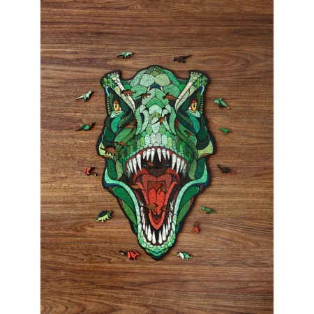 Wooden puzzle Ewa, dinosaur T-Rex, 28 × 17 cm, puzzle-5