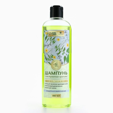 Hair shampoo with nettle extract, 500 ml, beauty pantry-1