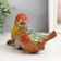 Souvenir Ceramics "Sparrow with flowers" MIX 10x16.5x10 cm