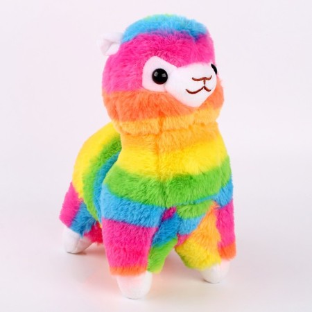 Soft toy "Lama", 25 cm, rainbow color-3