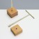 T-shaped earrings stand, set of 3 pcs., 16, 14, 11.5 cm, color gold