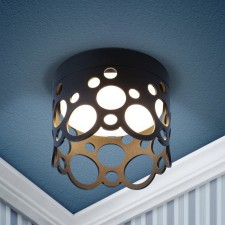 Lamp Built -in era DK115, IP20, 15W, 85x98 mm, black matte color