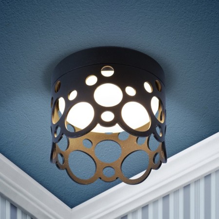 Lamp Built -in era DK115, IP20, 15W, 85x98 mm, black matte color