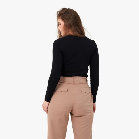 Women's longliva Minaku: Basic Line Black Color, Rr. 48-2