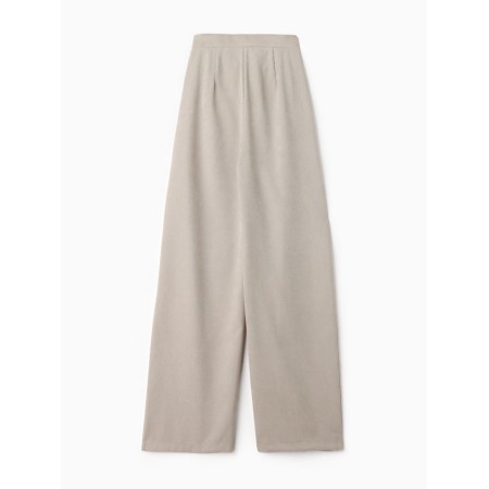 Women's Palazzo trousers, minku, gray-beige color, size 50-3